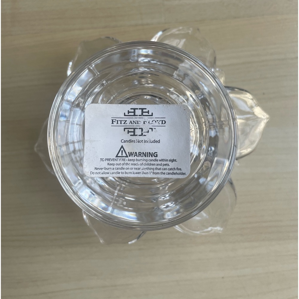 lotus Crystal votive candle holder